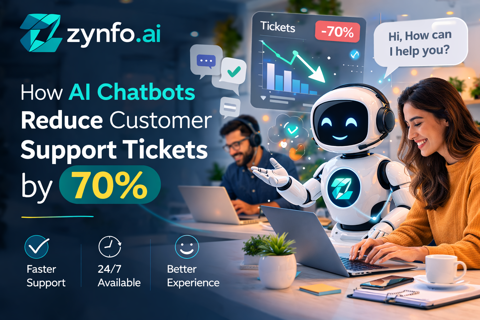 AI Chatbots: Reduce Support Tickets by 70%
