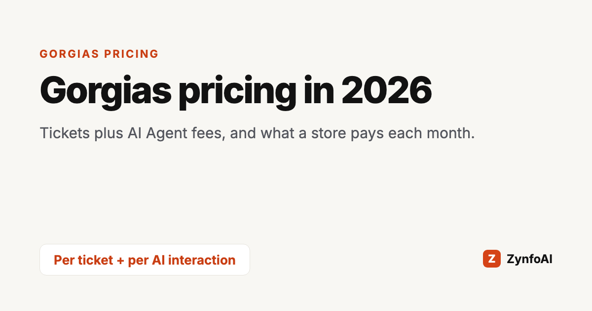 Gorgias Pricing (2026): Tickets, AI Agent and a Flat Rate